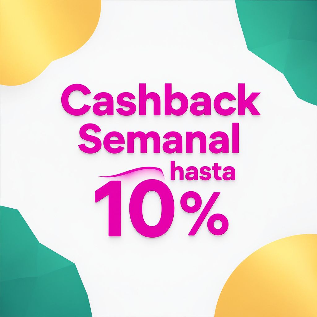 Cashback Semanal hasta 10%